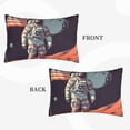 thumbnail image 4 of Fotbe Astronaut With American Flag Pillow Cases - Envelope Closure - Luxury, Extra Soft, Cooling Pillow Covers - Wrinkle, Fade, Stain Resistant-16"x24", 4 of 8