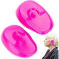 thumbnail image 5 of Protectores de oídos de silicona impermeables para tinte de cabello, reutilizables, color rosa., 5 of 5