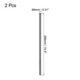 thumbnail image 2 of Reutilizables Metal Pajitas 2uds, Inoxidable Acero Recto Beber Pajita 10.5" x 0.3" Adecuado para Leche Batido Bebida Jugo - Negro, 2 of 5