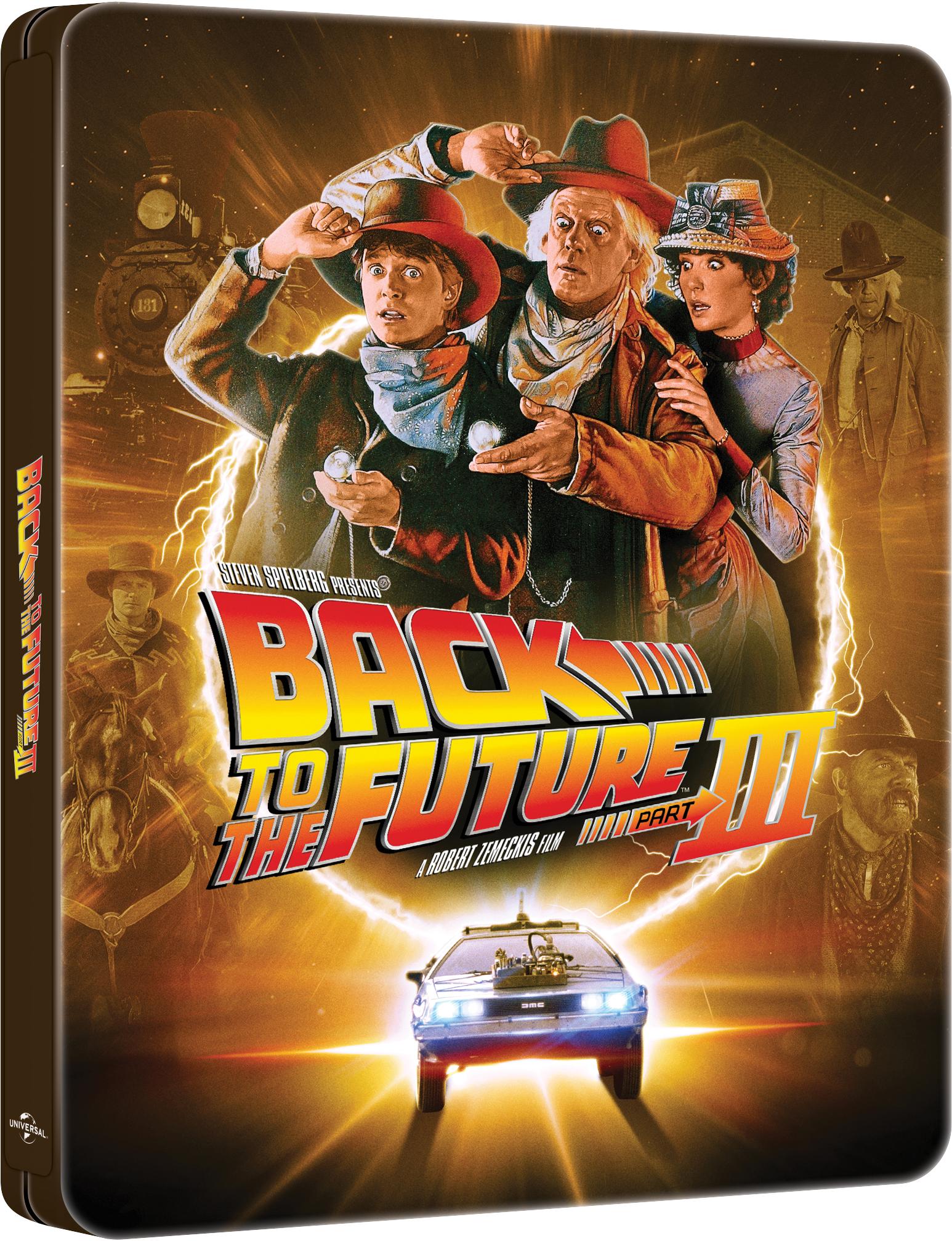 Back to the Future Part III 40th Anniversary (Steelbook) (4K Ultra HD + Blu-ray + Digital Copy), Comedy, Universal