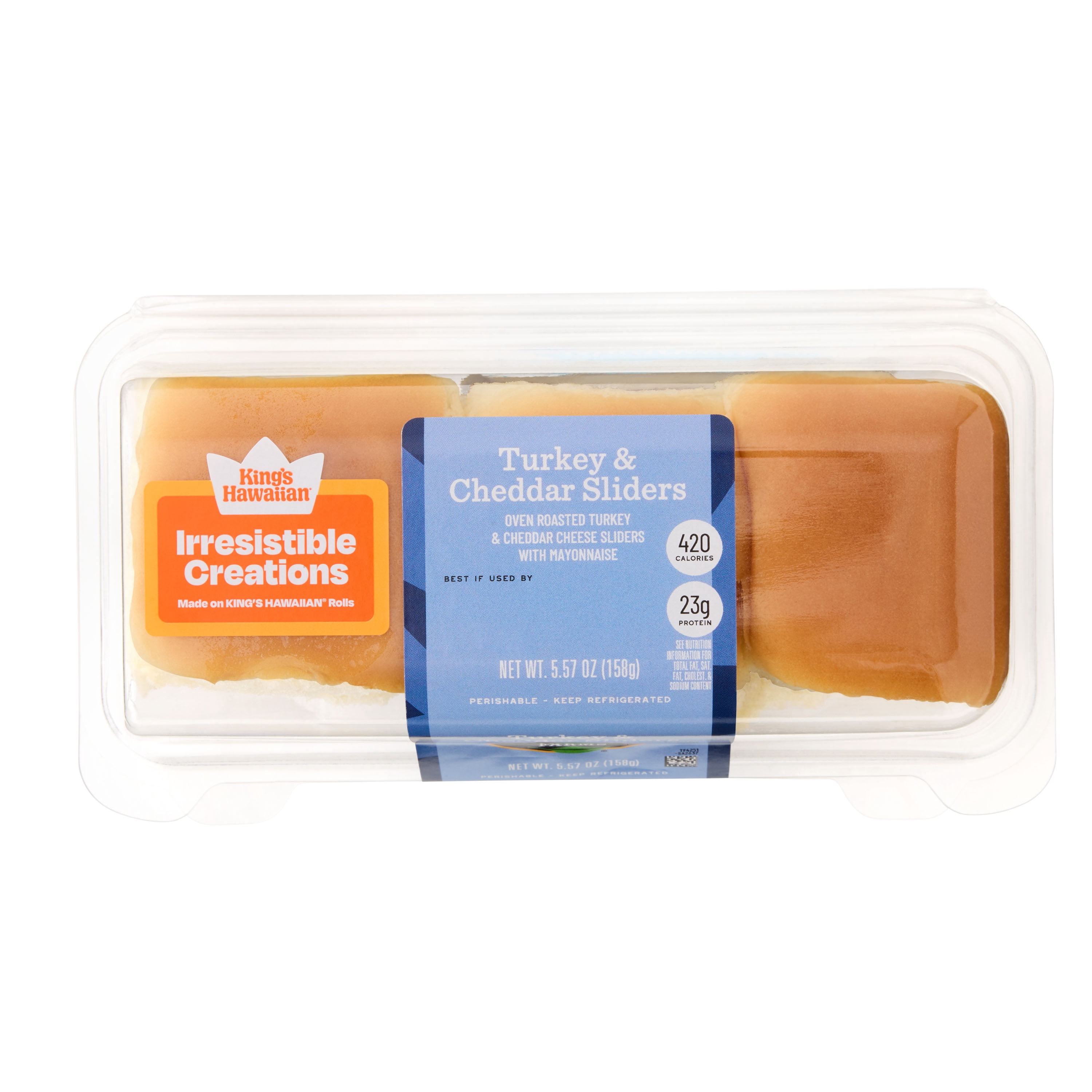 Taylor Farms Turkey & Cheddar Sandwich Sliders, 3 Count, 5.57 oz (Fresh)