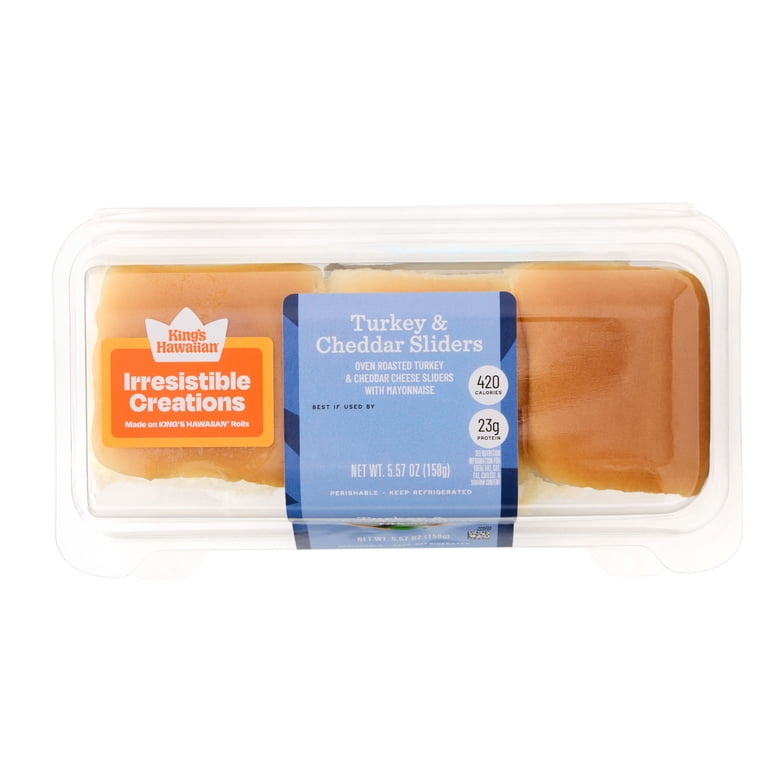 Taylor Farms Turkey & Cheddar Sandwich Sliders, 3 Count, 5.57 oz