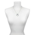 thumbnail image 3 of Delight Jewelry Acrylic 5/16" Navy Blue Heart Joy Ring Charm Necklace, 18", 3 of 4