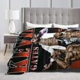 thumbnail image 5 of Kevin Rock Rapper Gates Blanket Soft Cozy Lightweight Warm Throw Blanket Bedroom Sofa Decorations All Seasons Blankets 80"X60", 5 of 6