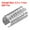 Silver Tone, variant on Leather Rope Crimp Clips, 5.5x11mm Cylindrical Cord End, Silver Tone, 200Pack