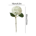 thumbnail image 3 of JHyouerji Realistic Artificial Hydrangea Bouquet Yellow Fade Resistant Faux Flowers with Bendable Stems for DIY Vase Wedding Table Centerpiece Home Decor, 3 of 7