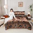 thumbnail image 4 of Manfei Texas Star Boots Bedding Comforter Set 2pcs for Kids Children Teens,Western Cowboy Twin Comforter Sets Microfiber,Lodge Cabin Breathable Bedding Set,Lightweight Room Decor,Reversible, 4 of 8