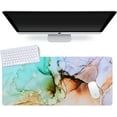 thumbnail image 3 of Extended Gaming Mouse Pad (35.4x15.7 in), Large 3mm Non-Slip Rubber Base Mousepad with Stitched Edges, Waterproof Keyboard Mouse Mat Desk Pad for Work, Game, Office, Home - Abstract Art, 3 of 6