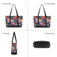 thumbnail image 6 of FORMRS Canvas Laptop Tote Bag for Women with 15.6" Computer Compartments Shoulder Handbag, Vibrant Pink Floral Pattern, 6 of 7