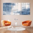 thumbnail image 6 of Abstract Art Canvas Wall Art 3 Panels, Blue Gary Watercolor Gradient Framed Wall Decor Modern Artwork Prints Painting for Living Room, Bedroom, Kitchen & Cafe Decor 16" x 20", 6 of 9
