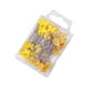 thumbnail image 3 of 80 alfileres rectos para coser, accesorios de costura para tejer, alfiler de posicionamiento portátil para acolchado, para confección de ropa y tela. amarillo, 3 of 8