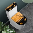 thumbnail image 2 of HELLHERO Haunted House Night Toilet Lid Cover and Toilet Tank Lid Cover, Easy to Clean Reusable Elastic Fabric Toilet Seat Covers, 2 of 7