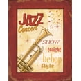 thumbnail image 2 of Pela Design 12x14 White Modern Wood Framed Museum Art Print Titled - New Orleans Jazz I, 2 of 4