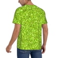 thumbnail image 2 of Uemuo Lime green glitter Print Mens Polo Shirts Baseball T-shirt Performance Short Sleeve Golf Shirt Moisture Wicking Athletic Casual Collared T-Shirt-Small, 2 of 7