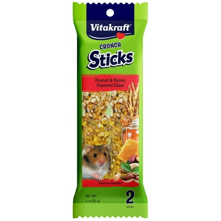 UPC: 0051233594491 | Vitakraft Crunch Sticks Hamster Treat – Peanut and Honey – Hamster Chew Sticks