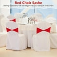 thumbnail image 5 of 150 Pcs Spandex Chair Sashes Bows Stretch Chair Cover Bands Elastic Ties Bands Slider Sashes Without Buckle Decorations for Wedding Party Events Ceremony Birthday(Red), 5 of 14