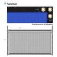 thumbnail image 6 of 5' x 46' Blue Privacy Fence Screen Heavy Duty Windscreen Mesh Fencing Shade Fabric with Brass Grommets for Outdoor Fence Garden Patio Swimming Pool, 6 of 8