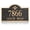 Rose Gold, variant on Address Plaque 1/4‘’ Thick - Personalized House Number Sign Plaque,Address Sign,House Address Numbers for Outside House,Fence,Drive Way,Apartment Metal No Fading 2-Line Large Options Old Century