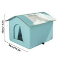 thumbnail image 2 of SeekLGT Outdoor Cat Shelter Stray Feral Winter Cat House Insulated Tent Waterproof Garden Patio Cold Weather Protection, 2 of 2