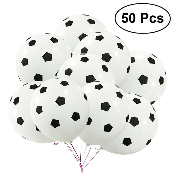 walmart.com | TINKSKY 50Pcs 12Inch Party Balloon Soccer Latex Rubber Balloons for Decoration