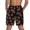 thumbnail image 4 of Balery Watermelon Mens Swim Trunks Swim Shorts for Men Quick Dry Inseam Beach Shorts with Compression Liner Pocket-X-Large, 4 of 9