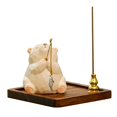 thumbnail image 1 of Frog Fishing Incense Holder Cute Desktop Ornament & Garden, 1 of 4