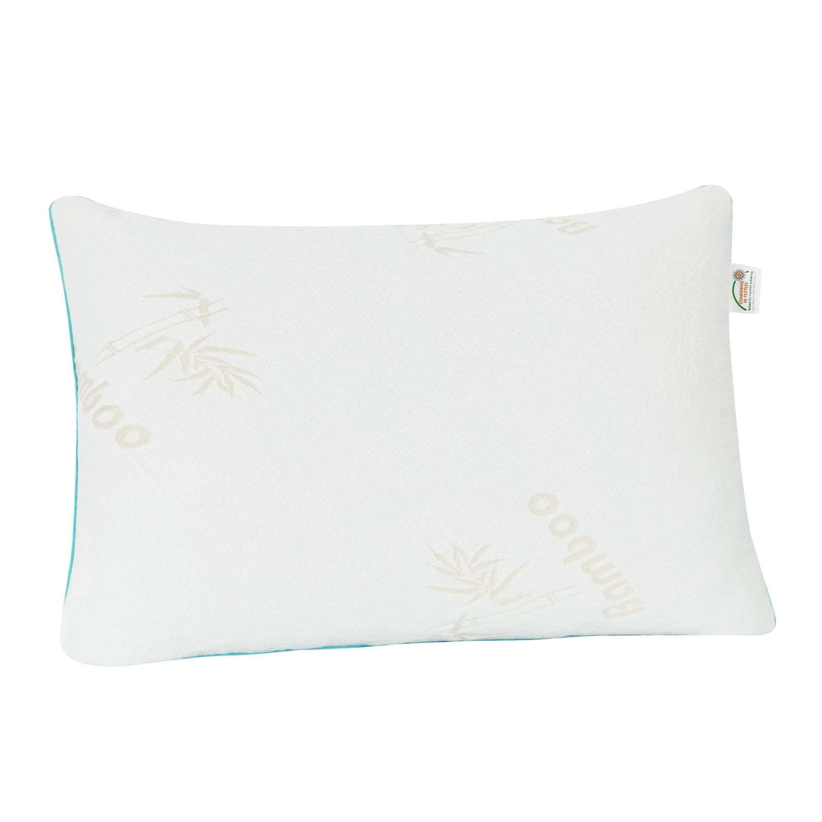 Pillow Set of 2 Queen Bamboo Hotel Comfort Shredded Memory Foam Tencel