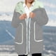 thumbnail image 4 of HongQid Womens Quilted Puffer Jacket Hooded Long Sleeve Zip Up Winter Coat Lightweight Warm Jackets with Pockets, 4 of 4