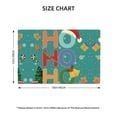 thumbnail image 2 of Placemats Set of 4 / 6, Ho Ho Ho Placemats for Dining Table Indoor/Outdoors Heat Resistant Washable Placemats 18" x 12", 2 of 8