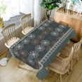 thumbnail image 2 of RisChhery Dark Teal Retro Table Cover,52x70 inch,Waterproof Dustproof Rectangle Tablecloth, 2 of 6