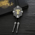 thumbnail image 4 of Bolo Tie For Men- Vintage Initial Letter Abcdmjr To Z Western Cowboy Costume Wedding Bolo Ties Feliz Sencillez, 4 of 4