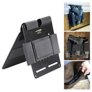 3 in 1 Tactical Mattress Bed Pistol Handgun Holster for Hang by the side of the bed, over the side or under the desk, and fold it to place in the purse