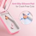 thumbnail image 3 of Pill Cutter, Pill Splitter for Small or Large Pills, Cuts Vitamins, Tablets, Detachable Pad for Clean Cuts, Travel Friendly, Pink, 3 of 7