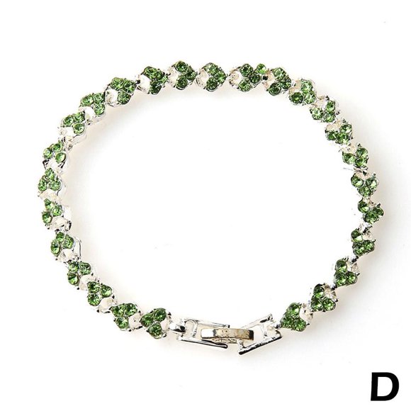 Shiny Diamond Bangle Bracelets Fashion Roman Style Christmas Jewelr Costume Q6D0