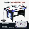 thumbnail image 2 of Hathaway Patriot 5-ft Air Hockey Table, 2 of 7