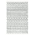 thumbnail image 3 of SAFAVIEH Berber Fringe Erin Aztec Shag Area Rug, Cream/Dark Gray, 5'3" x 7'6", 3 of 15