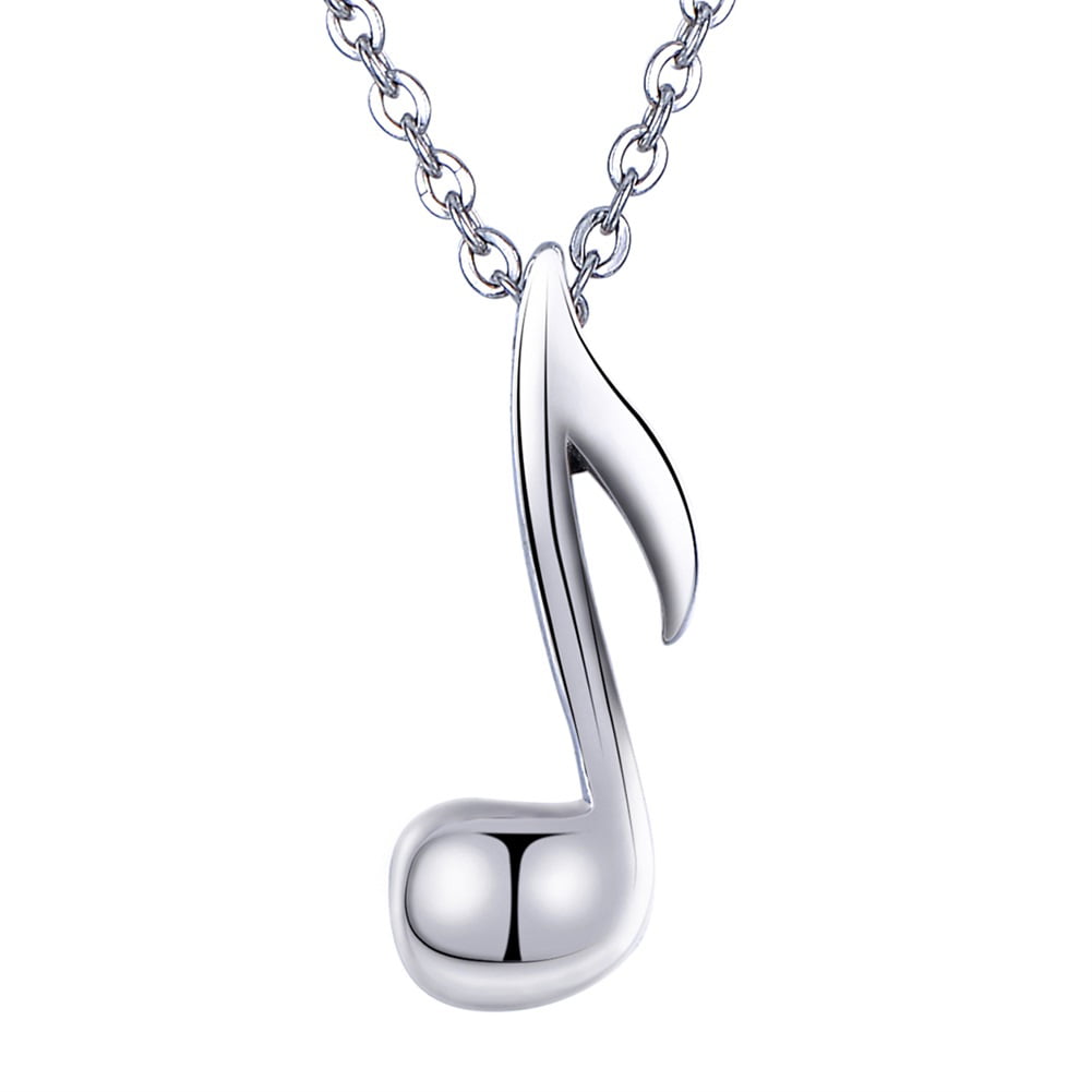 Memorial Jewellery Keepsake Pendant Music Note Cremation Ashes Urn Necklace
