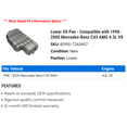 thumbnail image 2 of Lower Pan - Compatible with 1998 - 2000 Mercedes-Benz C43 AMG 4.3L V8 1999, 2 of 2