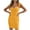 Yellow, variant on GERsome Women's Sexy Bodycon Dress Solid Color V Neck Sleeveless Mini Club Party Dresses