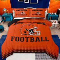 jejeloiu American Rugby Game Twin Comforter Sets,Football Sport Bedding Set For Teens Reversible 2-Piece