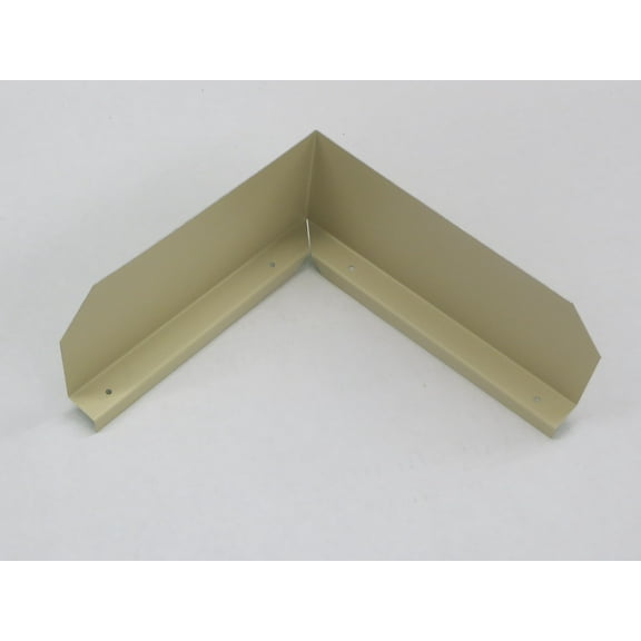 Bent (Inside Corner) Gutter Valley Splash Guards - 3 ct Antique Ivory