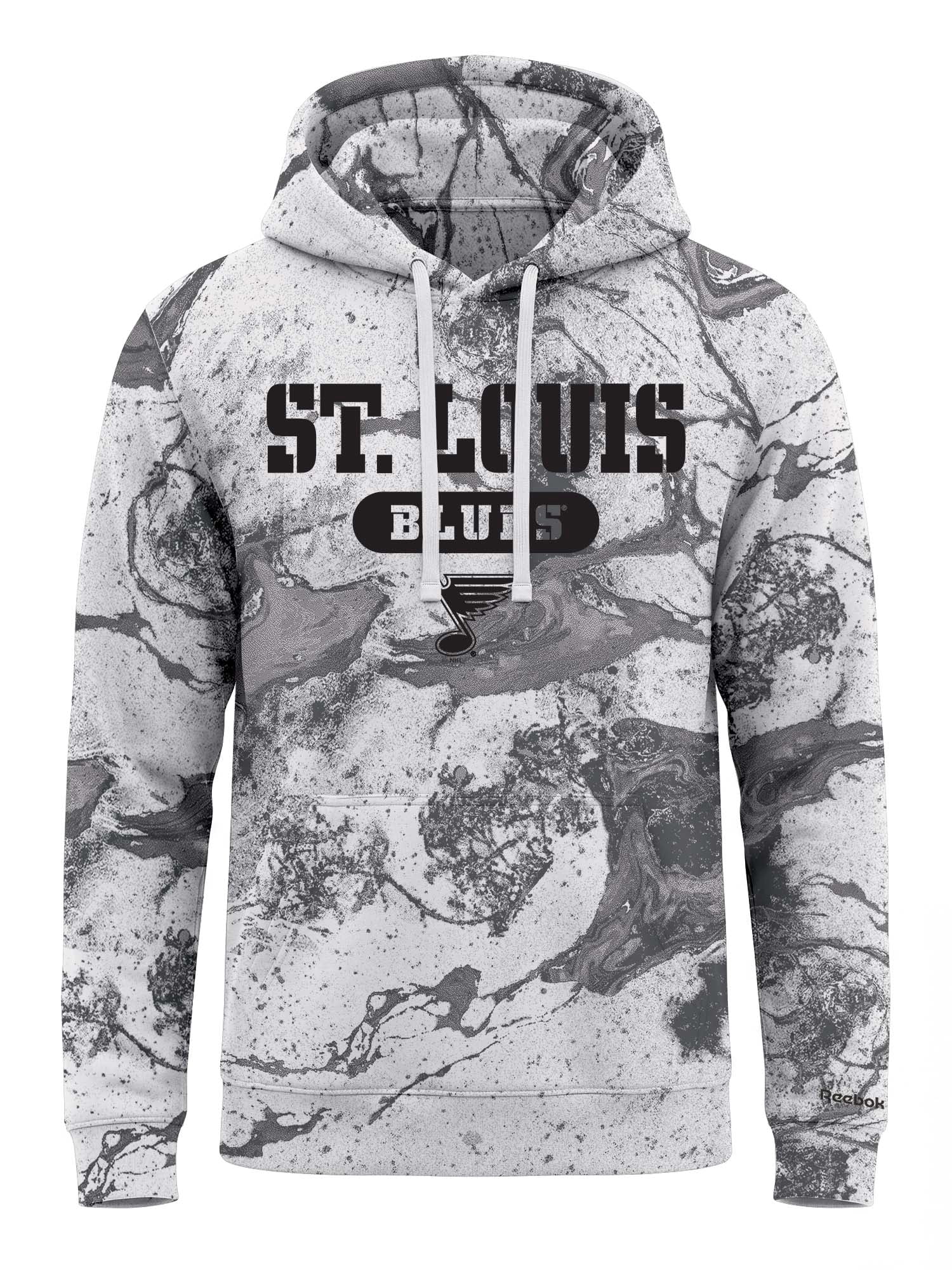 St. Louis Blues Reebok Mens All Over Print Hooded Sweatshirt