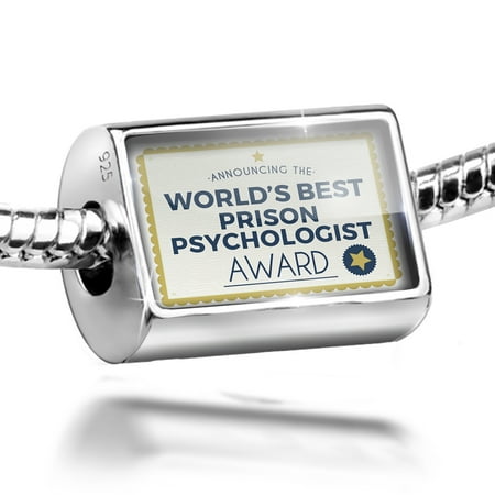Neonblond Charm Worlds Best Prison Psychologist Certificate Award 925 Sterling Silver (Best Prison System In The World)