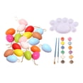 thumbnail image 2 of 20x huevos de Pascua blancos, pintura, adorno colgante, huevos de Pascua en blanco para pintar para , favores de fiesta de Pascua, decoración de Soledad huevos de pascua en blanco, 2 of 10