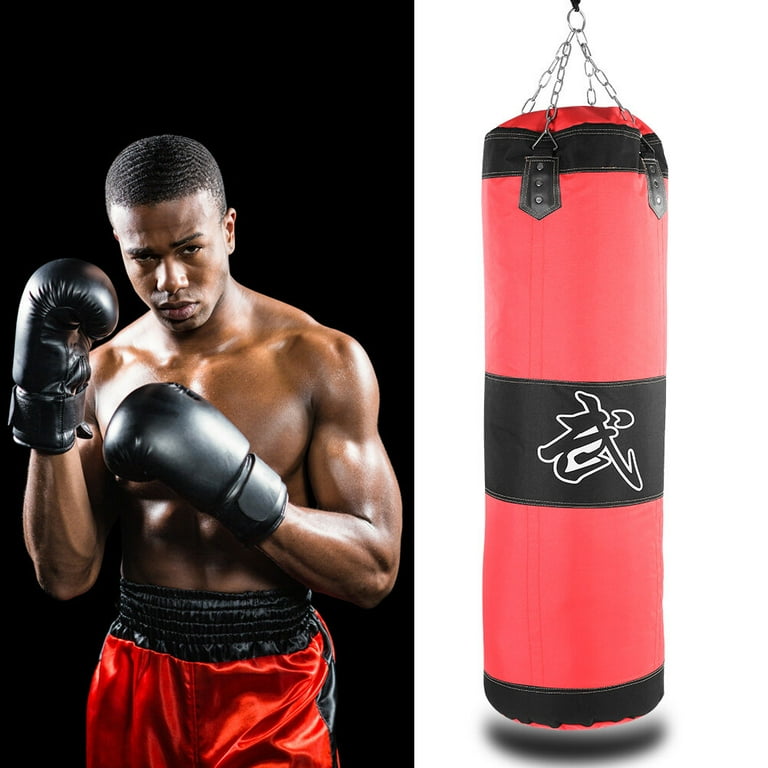 TKSE Saco de Boxeo Saco de Boxeo Entrenamiento de Boxeo Entrenamiento vacio Gancho de Boxeo Patada Saco de Arena Lucha Karate Saco de Arena Saco de Arena Saco de Arena 1m Rojo Walmart