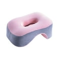 thumbnail image 1 of Almohada para descansar la siesta en la oficina, almohada facial para la siesta, almohada portátil para dormir en el escritorio Gris claro y rosa, 1 of 9