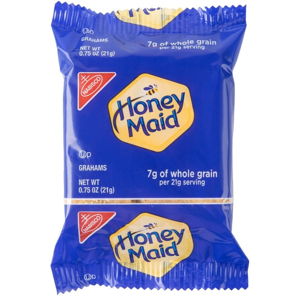 Nabisco Honey Maid 3-Count (.75 oz.) Honey Maid Honey Graham Crackers Snack Pack - 150/Case