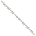 thumbnail image 2 of 925 Sterling Silver Pig Women's Fancy Link Bracelet - 7 Inches, 2 of 3