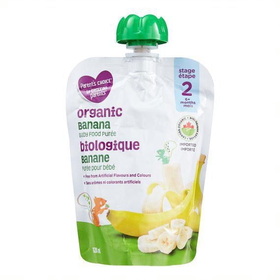 Parent’s Choice Organic Banana Baby Food Purée