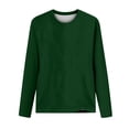 thumbnail image 4 of hoksml Women's Fashion Solid Colour Long Sleeves Tops Crew Neck Casual Tee Blouses Sweatshirt for Women, 4 of 4
